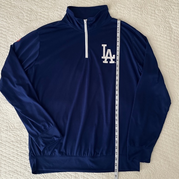 Los Angeles Dodgers Quarter Zip Pullover Top Coca Cola Stadium Promo XL - Picture 6 of 8